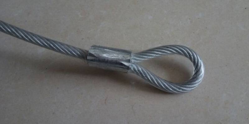 Industrial Wire Rope 3/8 Single-Leg Eye & Eye Wire Rope Sling 3/8' x 16' Standard Eyes Each End… 